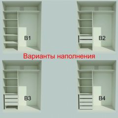 Шкаф-купе 1700 серии NEW CLASSIC K2+K2+B2+PL2(2 ящика+1 штанга+1 полка) профиль «Капучино» в Советском - sovetskiy.mebel24.online | фото 7