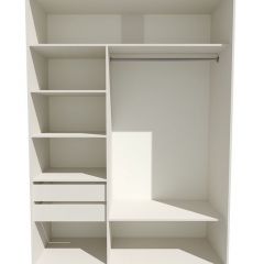 Шкаф-купе 1800 серии SOFT D6+D4+B2+PL2 (2 ящика+1штанга+1 полка) профиль «Капучино» в Советском - sovetskiy.mebel24.online | фото 2