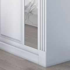 Шкаф-купе 2450 серии NEW CLASSIC K6Z+K1+K6+B22+PL2 (по 2 ящика лев/прав+1 штанга+1 полка) профиль «Капучино» в Советском - sovetskiy.mebel24.online | фото 5