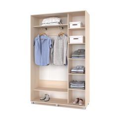 РОЛАНД Шкаф-купе Млечный дуб (450*1400) Р441 в Советском - sovetskiy.mebel24.online | фото 3