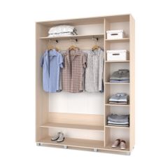 РОЛАНД Шкаф-купе Млечный дуб (450*1700) Р471 в Советском - sovetskiy.mebel24.online | фото 3