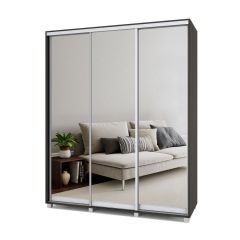 РОЛАНД Шкаф-купе с зеркалами Венге (450*1800) Р483 в Советском - sovetskiy.mebel24.online | фото