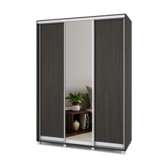 РОЛАНД Шкаф-купе с зеркалом Венге (600*1600) Р662 в Советском - sovetskiy.mebel24.online | фото