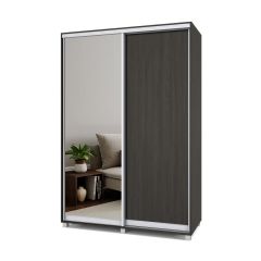 РОЛАНД Шкаф-купе с зеркалом Венге (600*1500) Р652 в Советском - sovetskiy.mebel24.online | фото