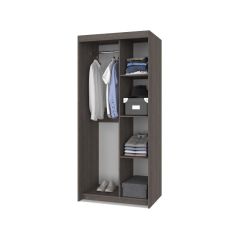 ТОМАС Шкаф-купе с зеркалом Анкор темный/светлый Т22 в Советском - sovetskiy.mebel24.online | фото 2