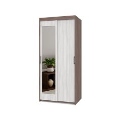 ТОМАС Шкаф-купе с зеркалом Шимо темный/светлый Т22 в Советском - sovetskiy.mebel24.online | фото