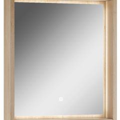 Шкаф-зеркало Nice 60 с подсветкой Домино (DN4706HZ) в Советском - sovetskiy.mebel24.online | фото