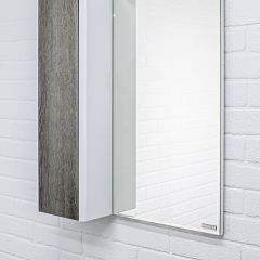 Шкаф-зеркало Uno 60 Дуб серый левый/правый Домино (DU1503HZ) в Советском - sovetskiy.mebel24.online | фото 8