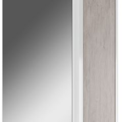 Шкаф-зеркало Uno 60 Дуб серый левый/правый Домино (DU1503HZ) в Советском - sovetskiy.mebel24.online | фото 1