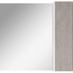 Шкаф-зеркало Uno 80 Дуб серый левый/правый Домино (DU1504HZ) в Советском - sovetskiy.mebel24.online | фото 5