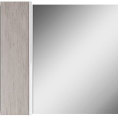 Шкаф-зеркало Uno 80 Дуб серый левый/правый Домино (DU1504HZ) в Советском - sovetskiy.mebel24.online | фото 2