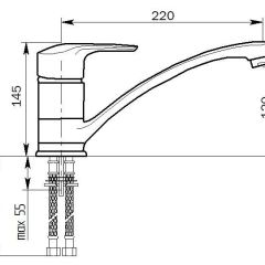 Смеситель MS-004 в Советском - sovetskiy.mebel24.online | фото 2