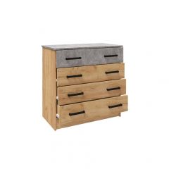 Спальня Асти Комод (Дуб крафт золотой) в Советском - sovetskiy.mebel24.online | фото 2