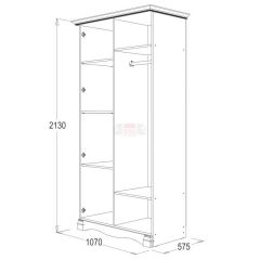 Спальный гарнитур Ольга-1Н (модульная) в Советском - sovetskiy.mebel24.online | фото 3