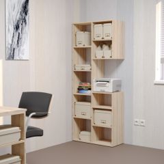 Стеллаж Элемент-2 (дуб сонома) в Советском - sovetskiy.mebel24.online | фото 3