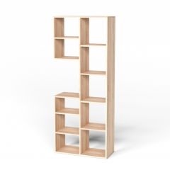 Стеллаж Элемент-2 (дуб сонома) в Советском - sovetskiy.mebel24.online | фото