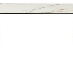 Стол BRONTE 220 KL-188 Контрастный мрамор матовый, итальянская керамика/ Шампань, ®DISAUR в Советском - sovetskiy.mebel24.online | фото 2
