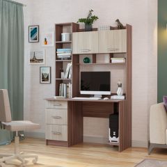 Стол компьютерный ПКС-5 Шимо темный/Шимо светлый в Советском - sovetskiy.mebel24.online | фото