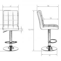 Стул барный DOBRIN KRUGER LM-5009 (черный) в Советском - sovetskiy.mebel24.online | фото 2