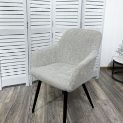 Стул BRANDY WZ2042-19 галечный серый фактурный велюр/ черный каркас М-City в Советском - sovetskiy.mebel24.online | фото 5