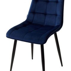 Стул CHIC BLUVEL-86 NAVY BLUE / черный каркас М-City в Советском - sovetskiy.mebel24.online | фото