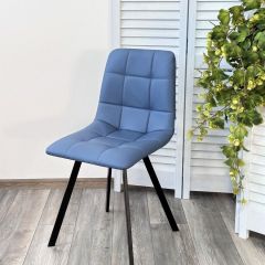 Стул CHILLI-Q SQUARE Oracul 795 Синий, экокожа PU / черный каркас, М-City в Советском - sovetskiy.mebel24.online | фото 6