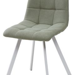 Стул CHILLI SQUARE UF860-11B мятный, ткань/ белый каркас М-City в Советском - sovetskiy.mebel24.online | фото