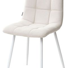 Стул CHILLI UF860-01B бежевый, ткань/белый каркас М-City в Советском - sovetskiy.mebel24.online | фото