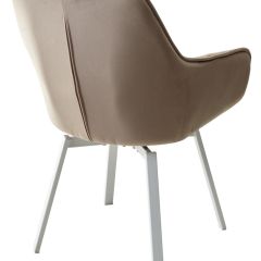 Стул MAVERICK 360 град. поворот. BLUVEL-40 BEIGE/ белый каркас, М-City в Советском - sovetskiy.mebel24.online | фото 9