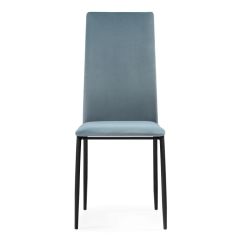 Стул на металлокаркасе Tod light blue / black в Советском - sovetskiy.mebel24.online | фото