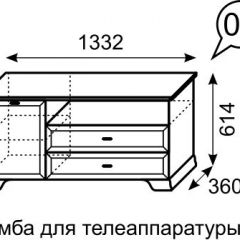 Тумба для телеаппаратуры Венеция 6 бодега в Советском - sovetskiy.mebel24.online | фото 2