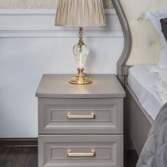 Тумба прикроватная Мокко (серый камень) в Советском - sovetskiy.mebel24.online | фото 3