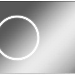 Зеркало Eclipse 100 black с подсветкой Sansa (SE1032Z) в Советском - sovetskiy.mebel24.online | фото