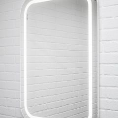 Зеркало Elis 100 white с подсветкой Sansa (SEe1045Z) в Советском - sovetskiy.mebel24.online | фото 3