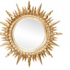 Зеркало круглое золото (1810(1) в Советском - sovetskiy.mebel24.online | фото