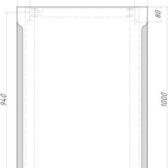 Зеркало Оттава 1000х700 с подсветкой Домино (GL7028Z) в Советском - sovetskiy.mebel24.online | фото 8