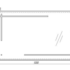 Зеркало Ray 120 black с подсветкой Sansa (SR1034Z) в Советском - sovetskiy.mebel24.online | фото 6