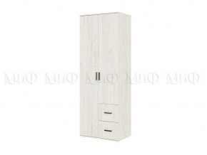 АЛТЕЯ Шкаф 2-х ств (Дуб крафт белый) в Советском - sovetskiy.mebel24.online | фото 1