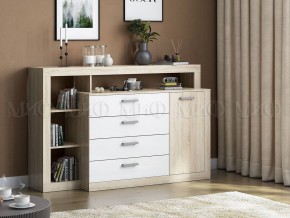 Ангара Комод (Белый глянец/Сонома) в Советском - sovetskiy.mebel24.online | фото 2