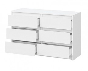 АЙДЕН КМ06-1200 Комод 6 ящиков (белый) в Советском - sovetskiy.mebel24.online | фото 2