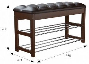 Банкетка-стеллаж для обуви Грейс в Советском - sovetskiy.mebel24.online | фото