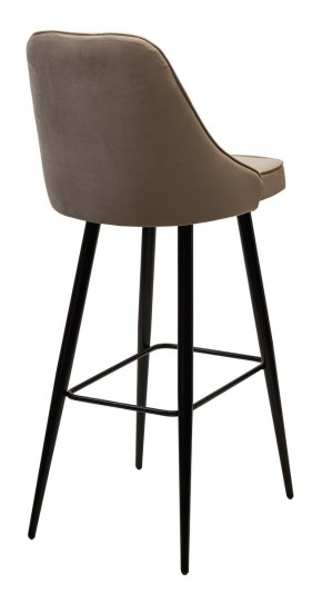 Барный стул NEPAL-BAR БЕЖЕВЫЙ #5, велюр/ черный каркас (H=78cm) М-City в Советском - sovetskiy.mebel24.online | фото 2