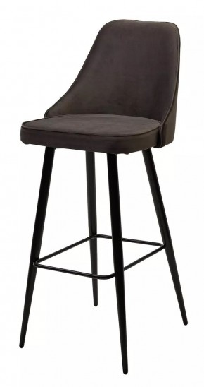 Барный стул NEPAL-BAR ГРАФИТ #14, велюр/ черный каркас (H=78cm) М-City в Советском - sovetskiy.mebel24.online | фото 1