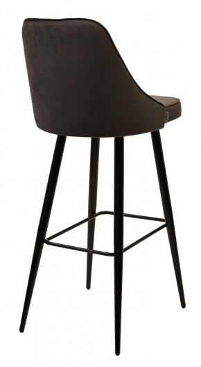 Барный стул NEPAL-BAR ГРАФИТ #14, велюр/ черный каркас (H=78cm) М-City в Советском - sovetskiy.mebel24.online | фото 2
