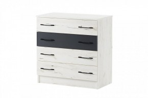 БЕАТРИС Комод К800 (дуб крафт белый/антрацит) в Советском - sovetskiy.mebel24.online | фото 2