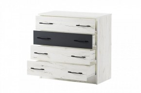 БЕАТРИС Комод К800 (дуб крафт белый/антрацит) в Советском - sovetskiy.mebel24.online | фото 3