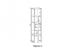 БЕРГЕН 3 Стеллаж в Советском - sovetskiy.mebel24.online | фото 3