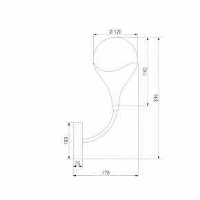 Бра Eurosvet Calyx 60168/1 латунь в Советском - sovetskiy.mebel24.online | фото 3