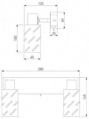 Бра Eurosvet Fente 20090/2 белый/хром в Советском - sovetskiy.mebel24.online | фото 5