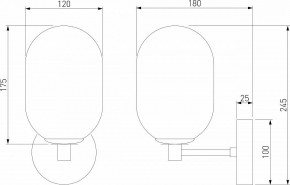 Бра Eurosvet Loona 60161 латунь в Советском - sovetskiy.mebel24.online | фото 4